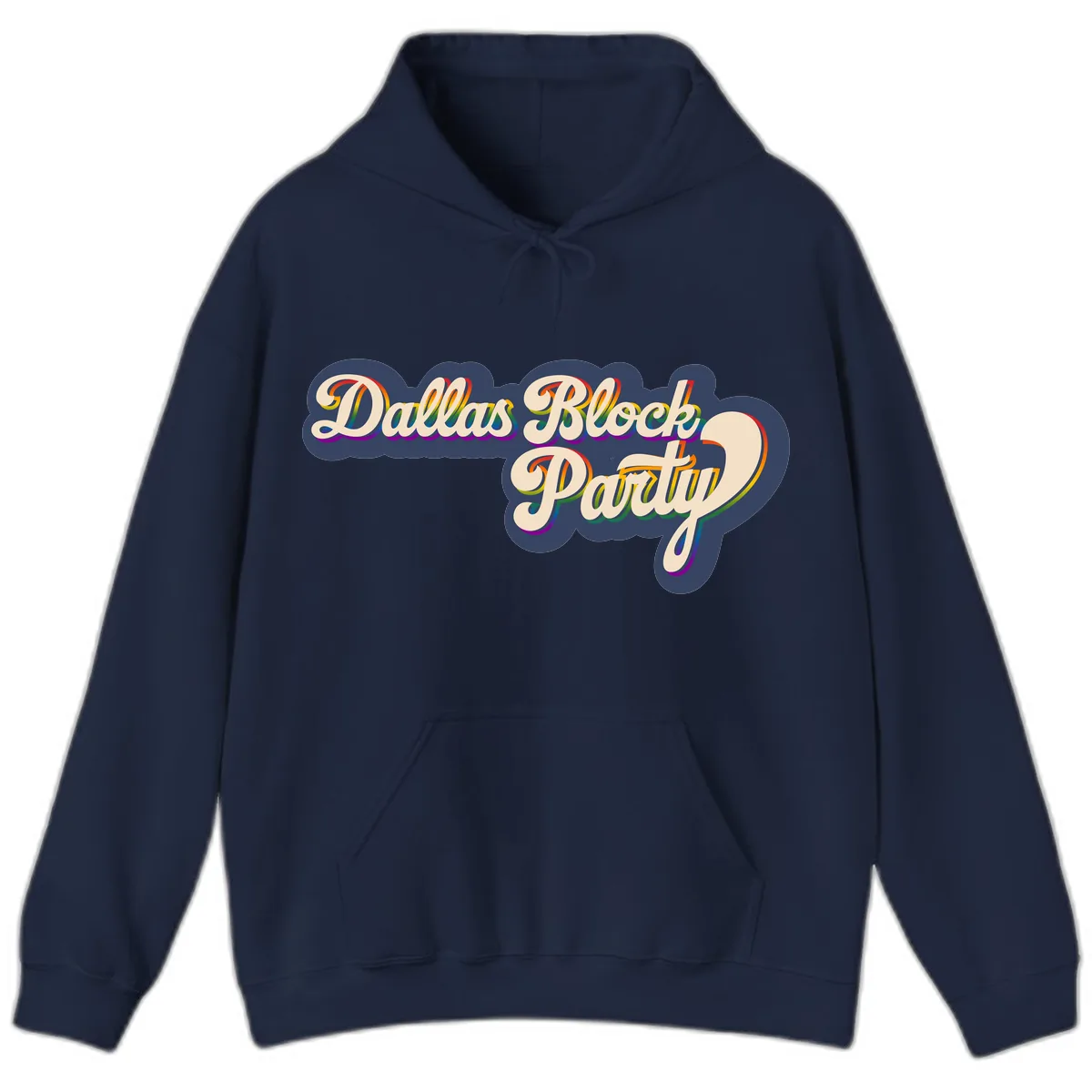 Dallas Block Party Hoodie in Navy