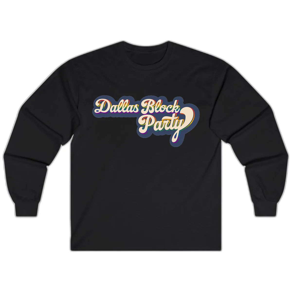 Dallas Block Party Long Sleeve in Black