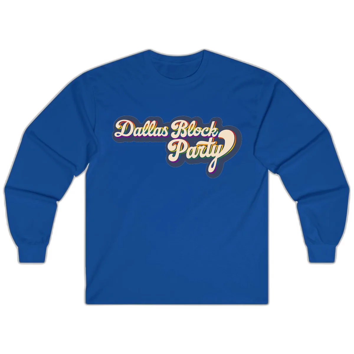 Dallas Block Party Long Sleeve in Royal