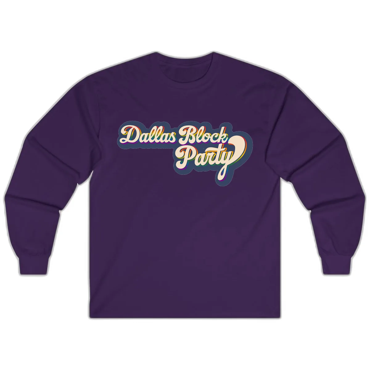 Dallas Block Party Long Sleeve in Purple