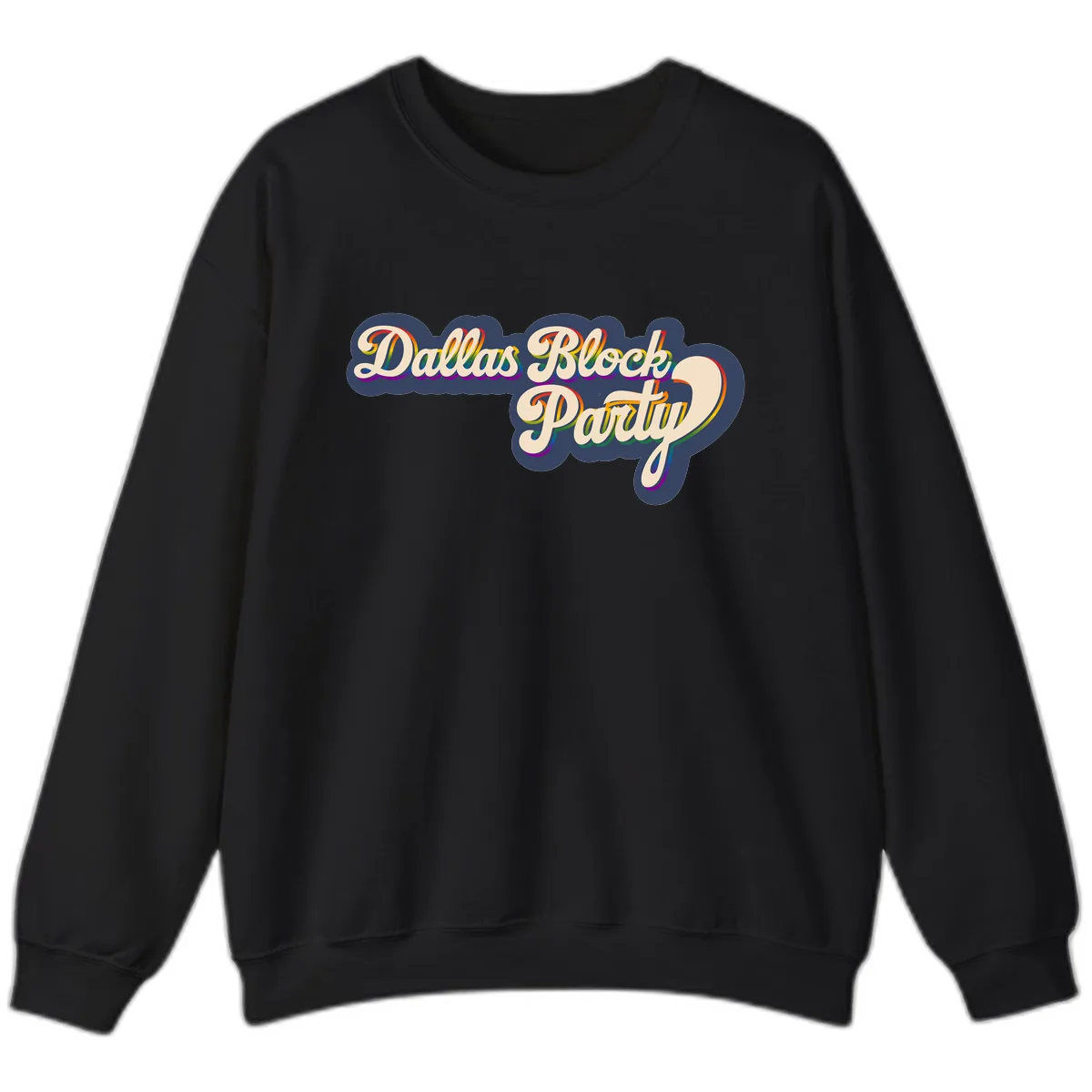 Dallas Block Party Sweatshirt in Black