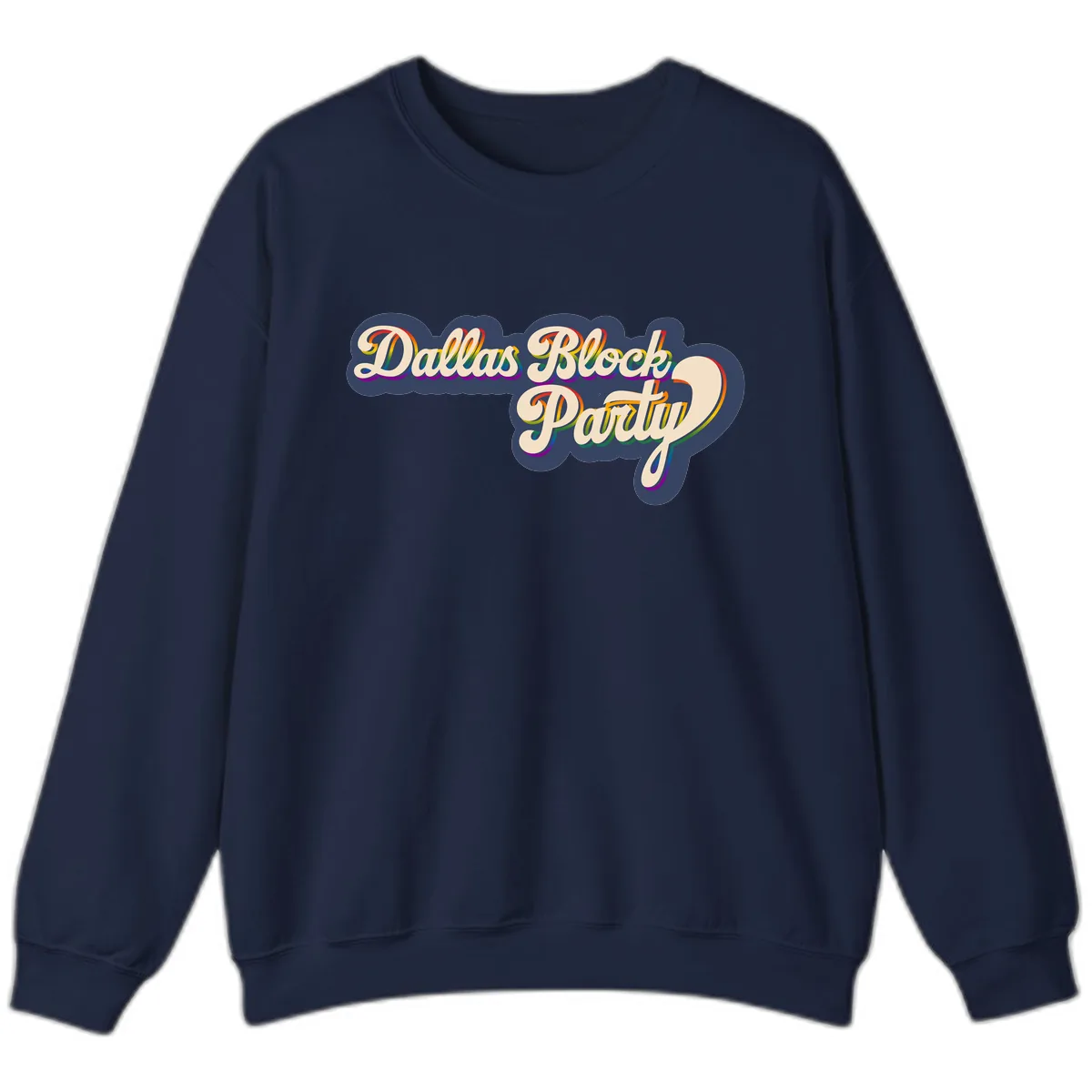 Dallas Block Party Sweatshirt in Navy