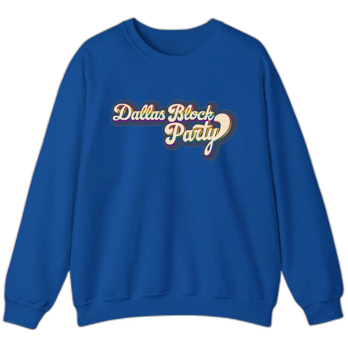Dallas Block Party Sweatshirt in Royal
