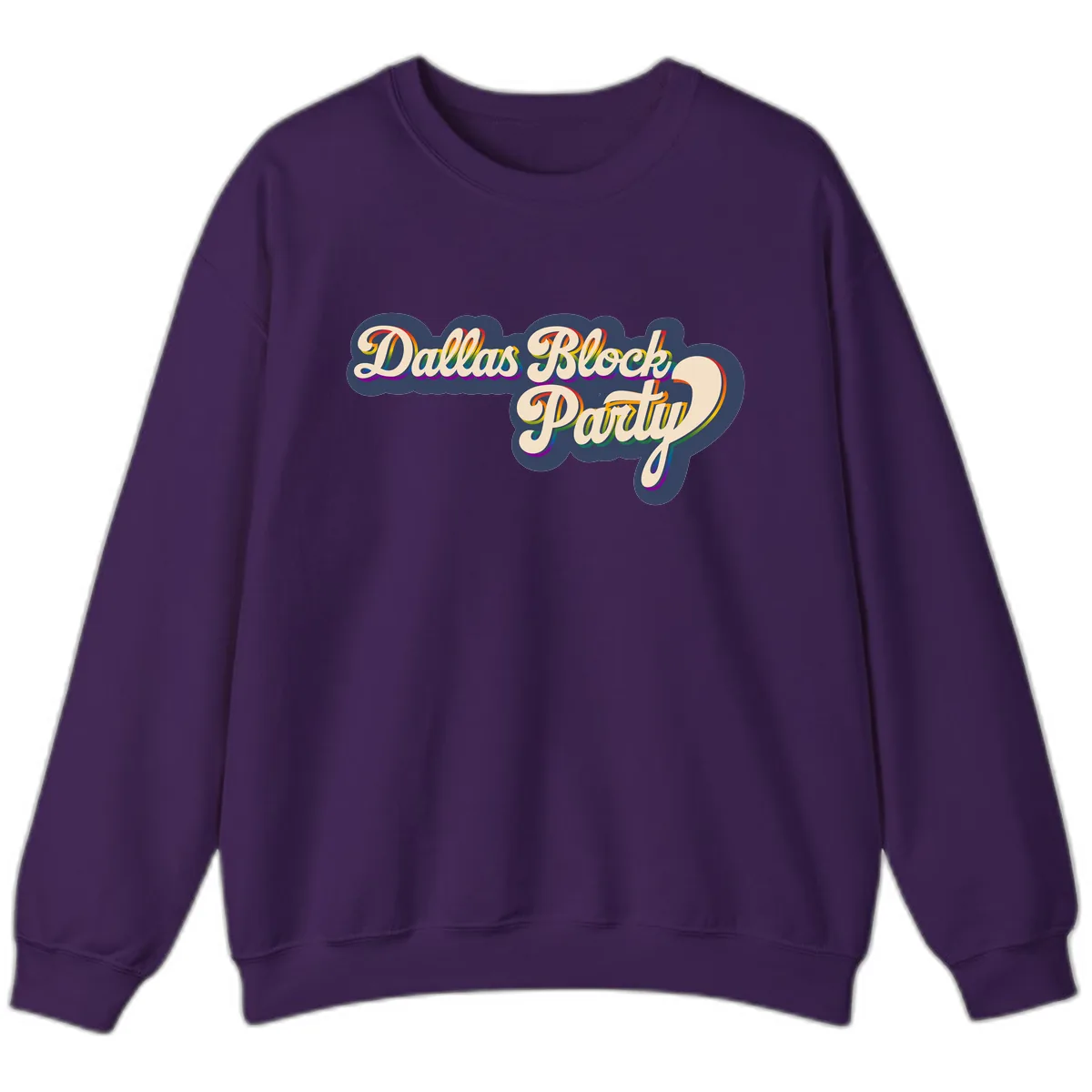Dallas Block Party Sweatshirt in Purple