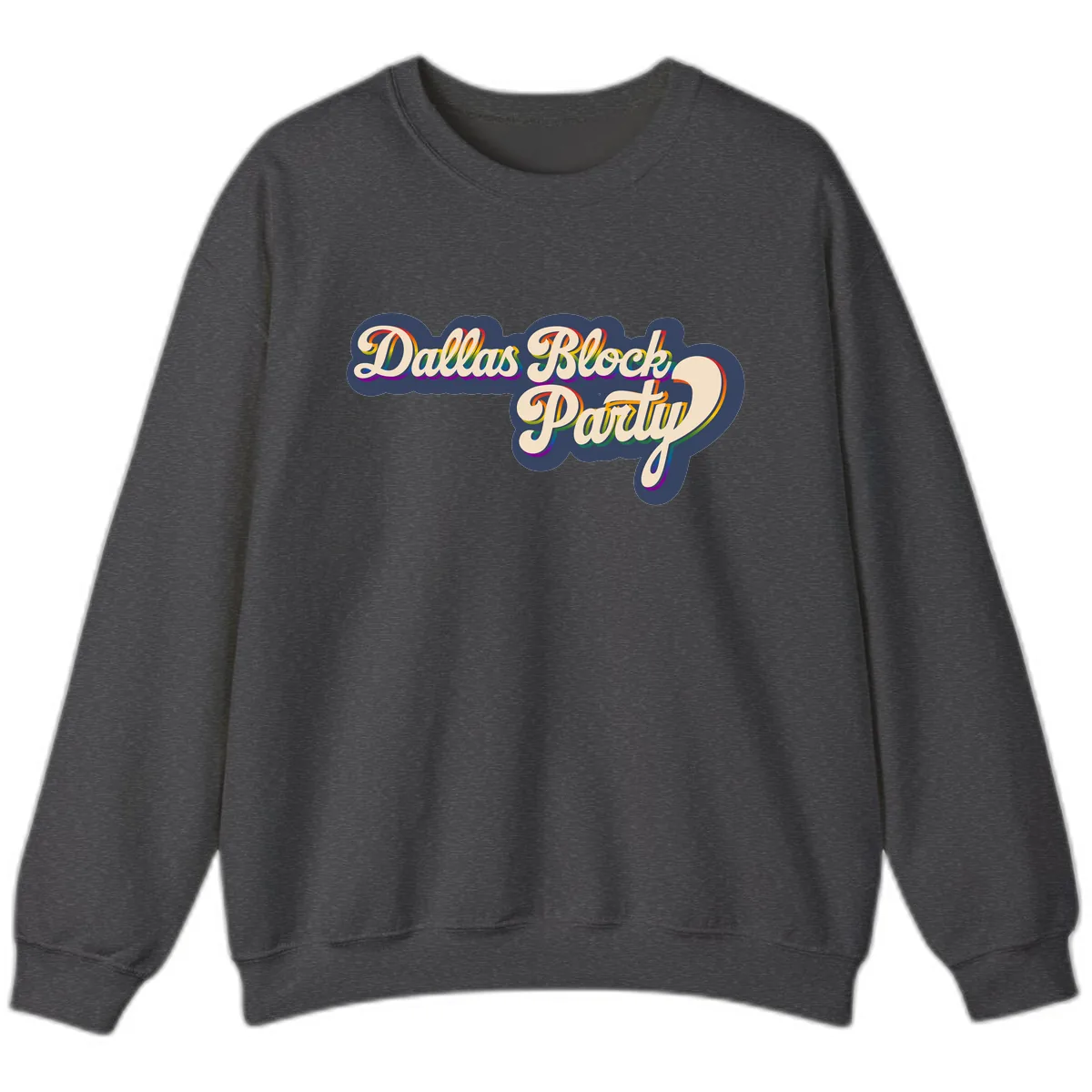 Dallas Block Party Sweatshirt in Dark Heather