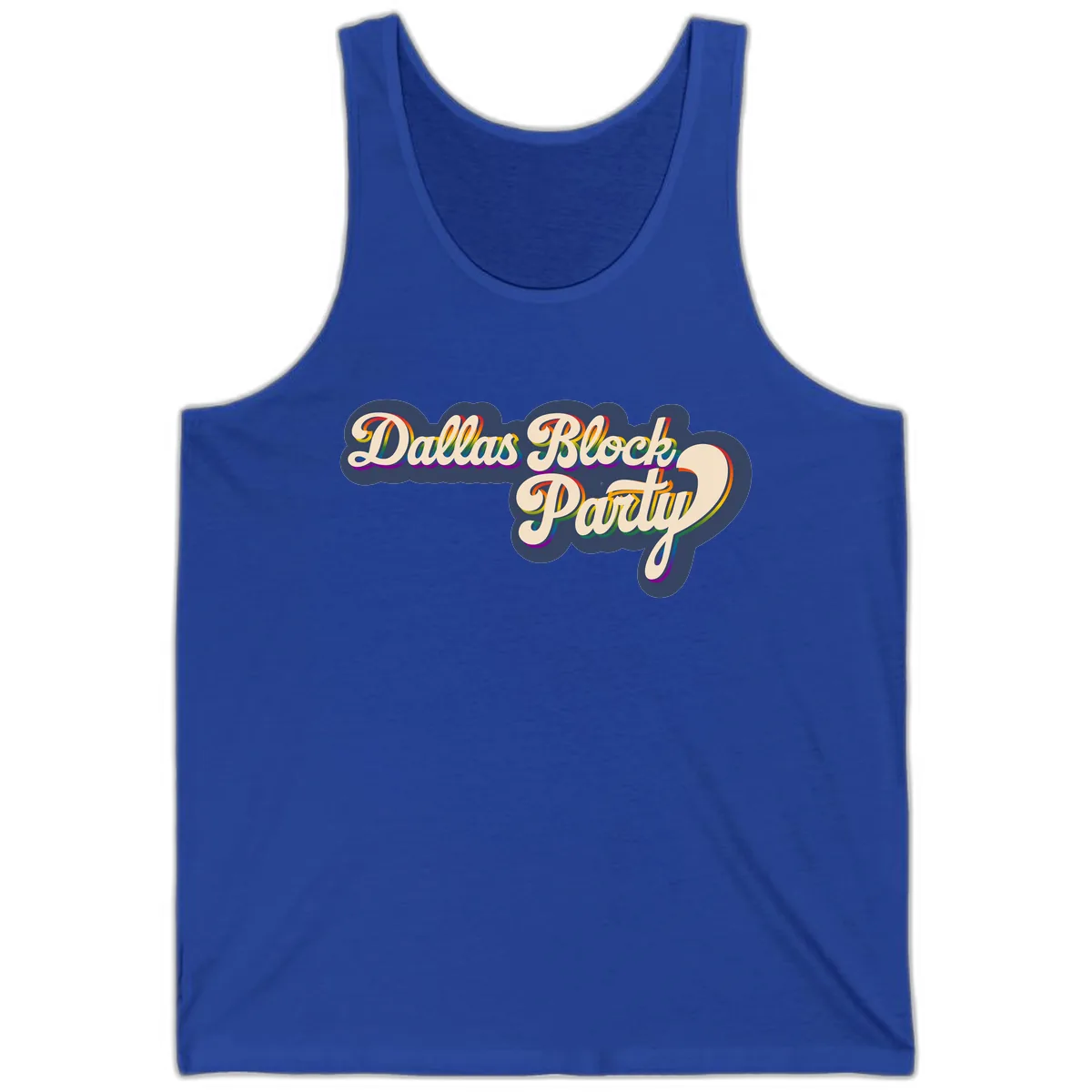 Dallas Block Party Tank in True Royal