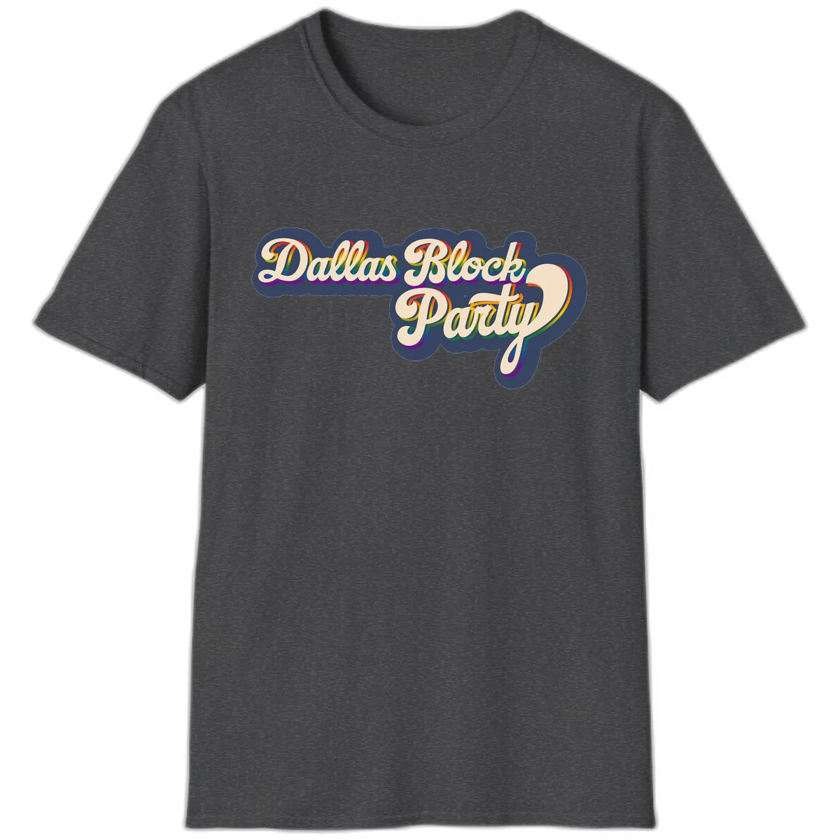 Dallas Block Party T-Shirt in Dark Heather