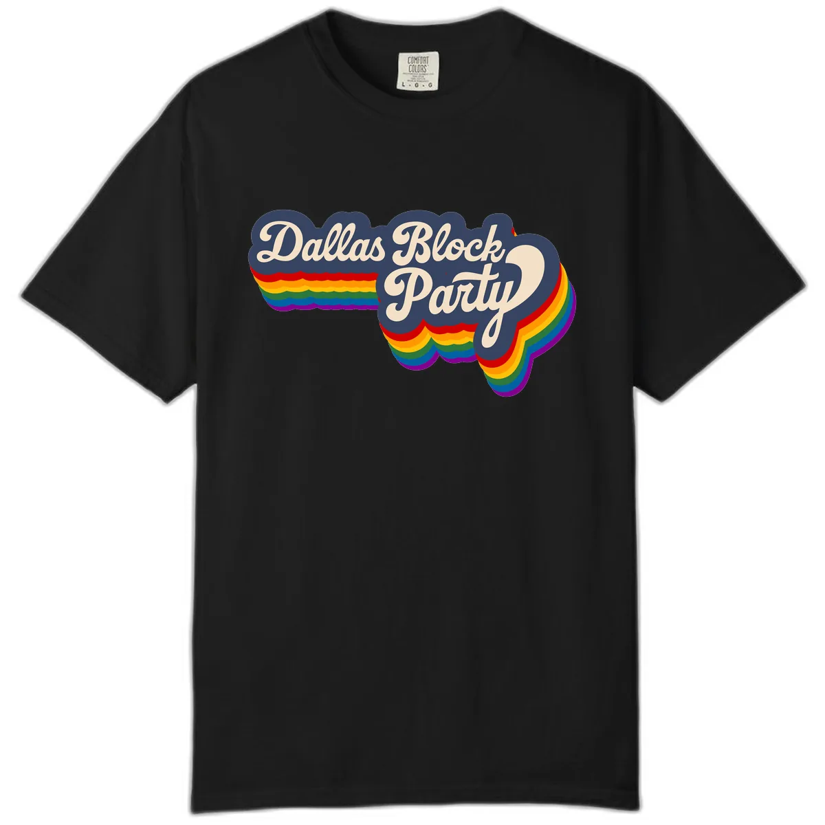 Dallas Block Party Comfort Color in Black