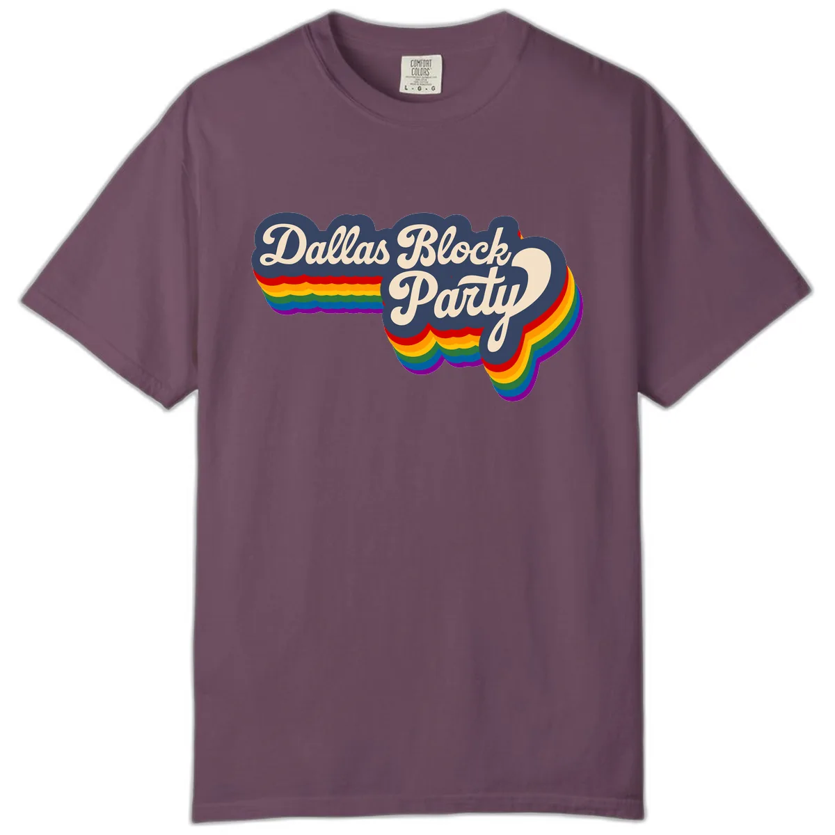 Dallas Block Party Comfort Color in Berry