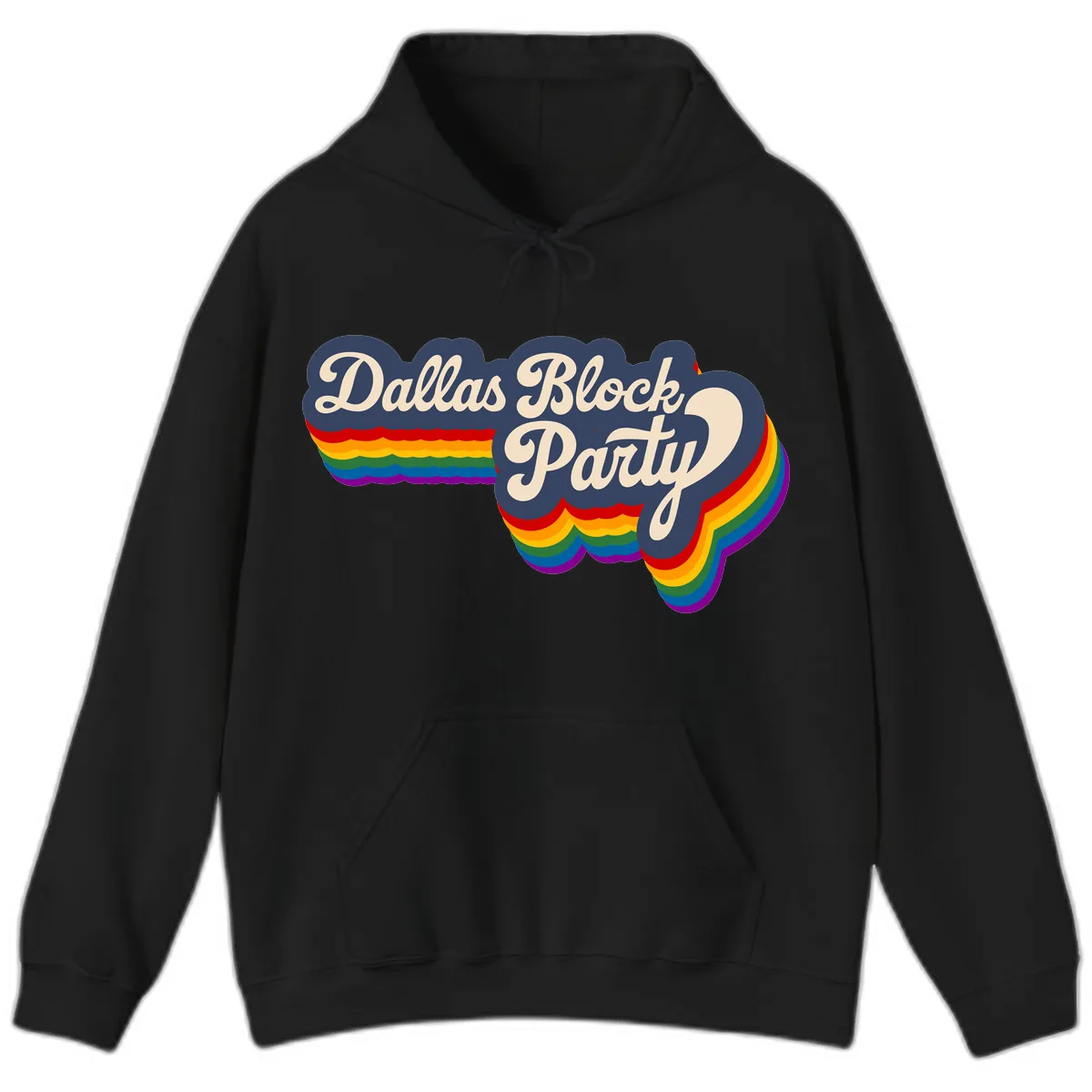 Dallas Block Party Hoodie in Black
