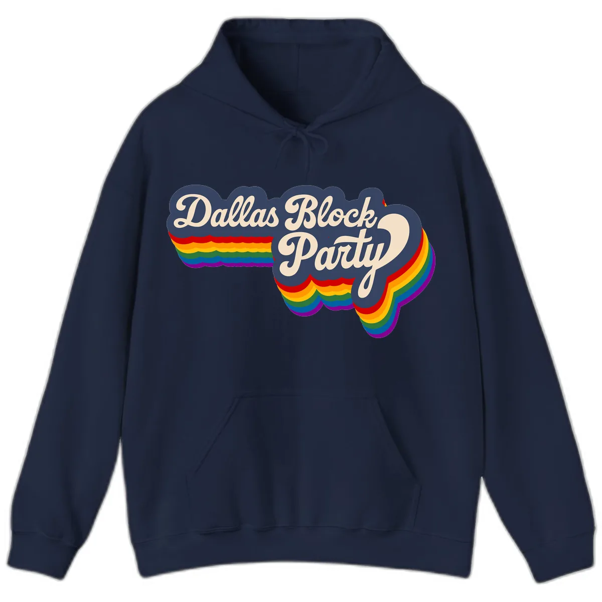 Dallas Block Party Hoodie in Navy
