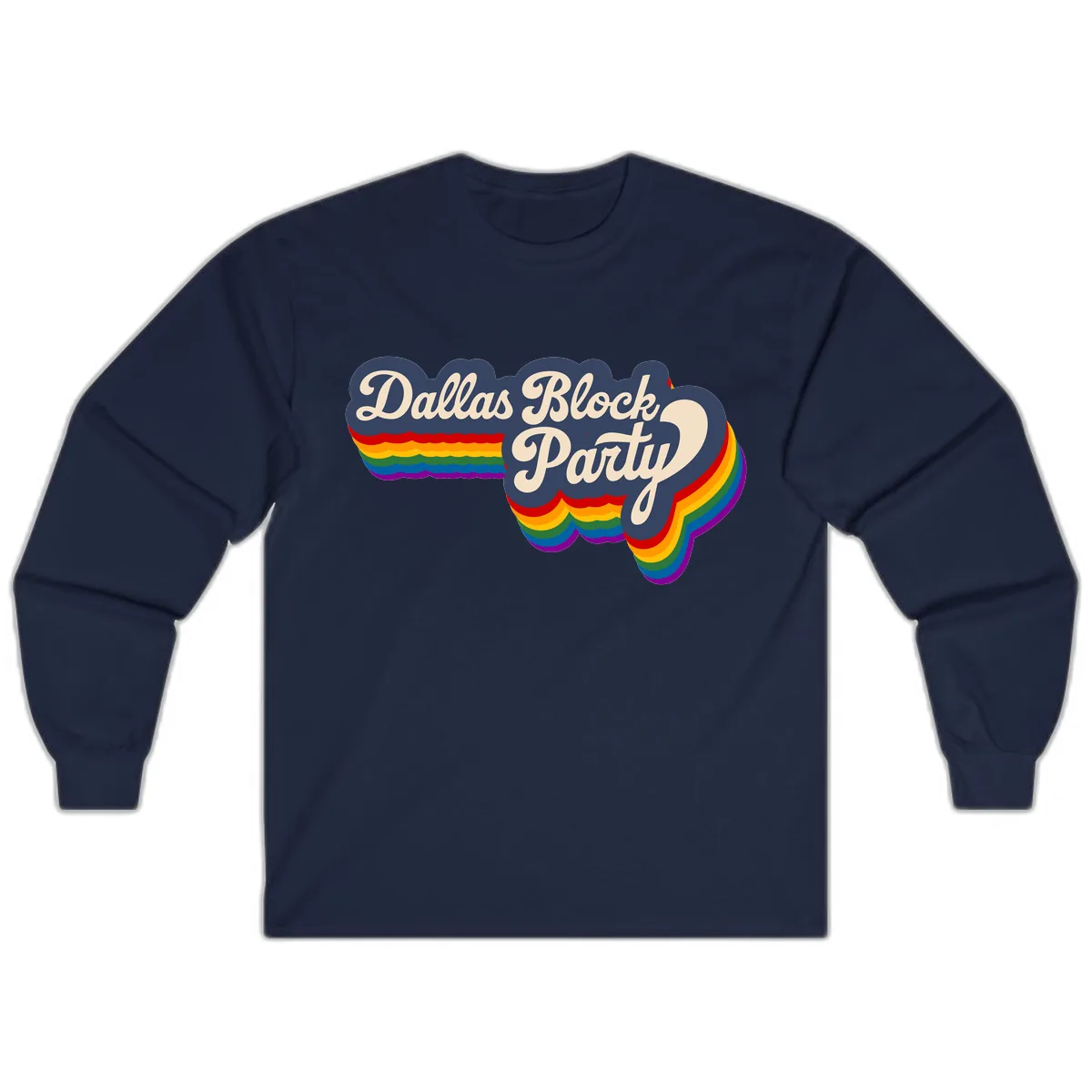 Dallas Block Party Long Sleeve in Navy