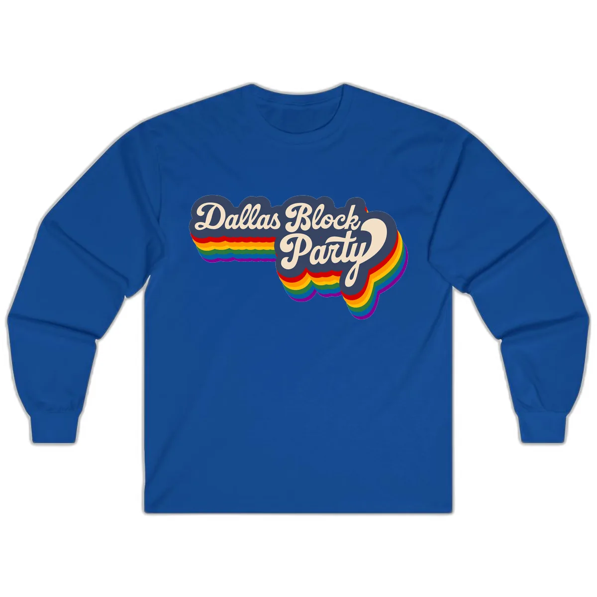 Dallas Block Party Long Sleeve in Royal