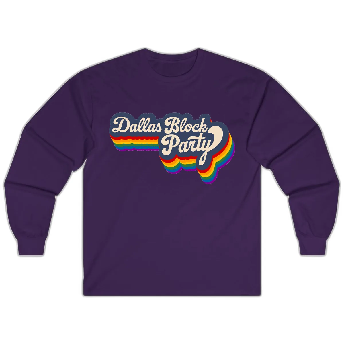 Dallas Block Party Long Sleeve in Purple