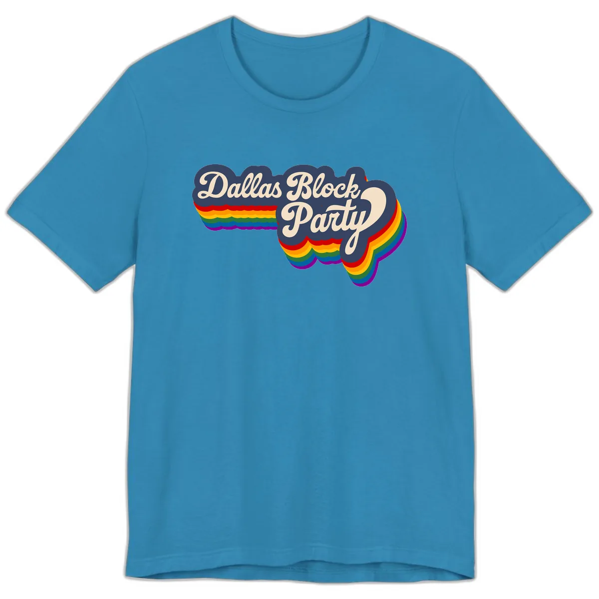 Dallas Block Party Premium T-Shirt in Aqua