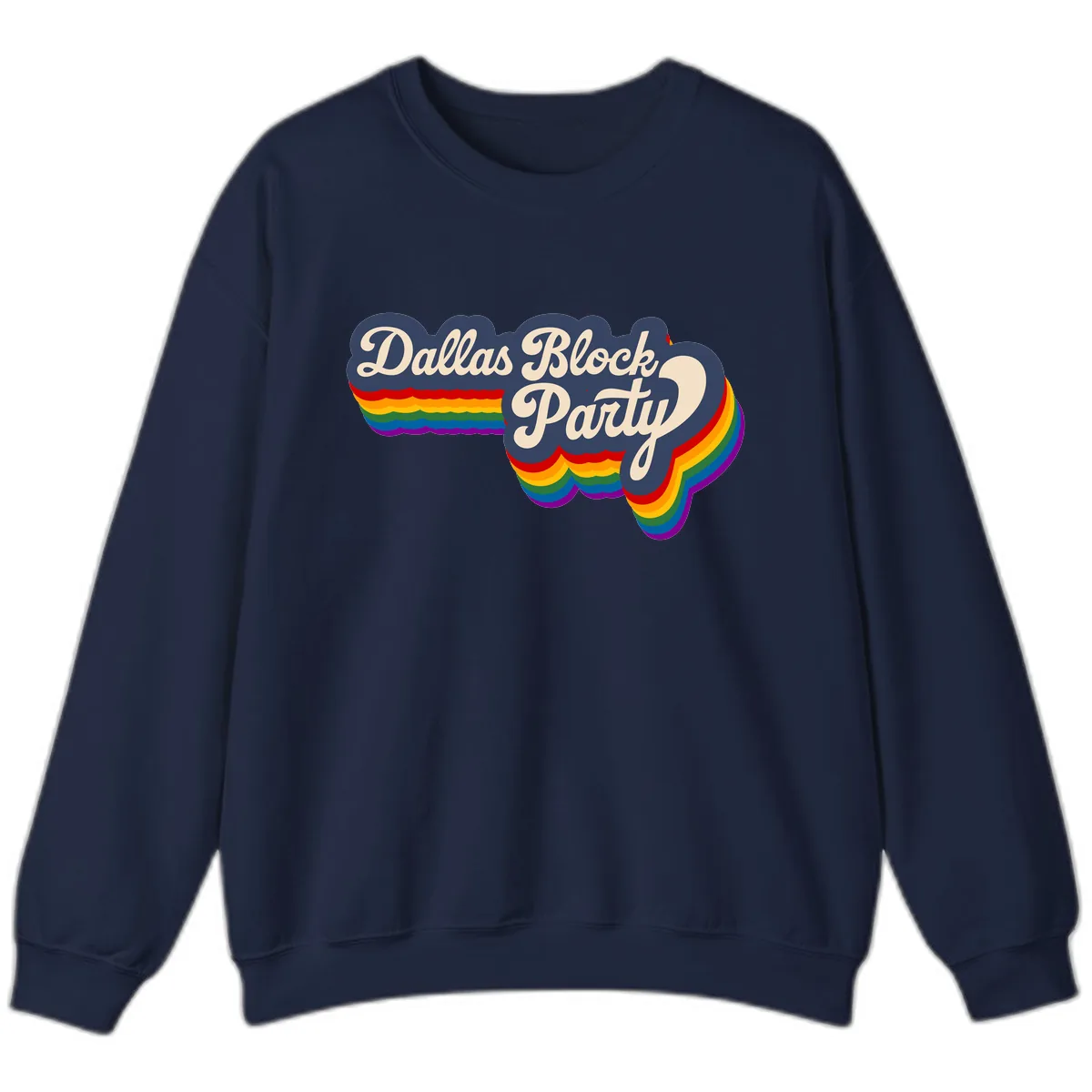 Dallas Block Party Sweatshirt in Navy