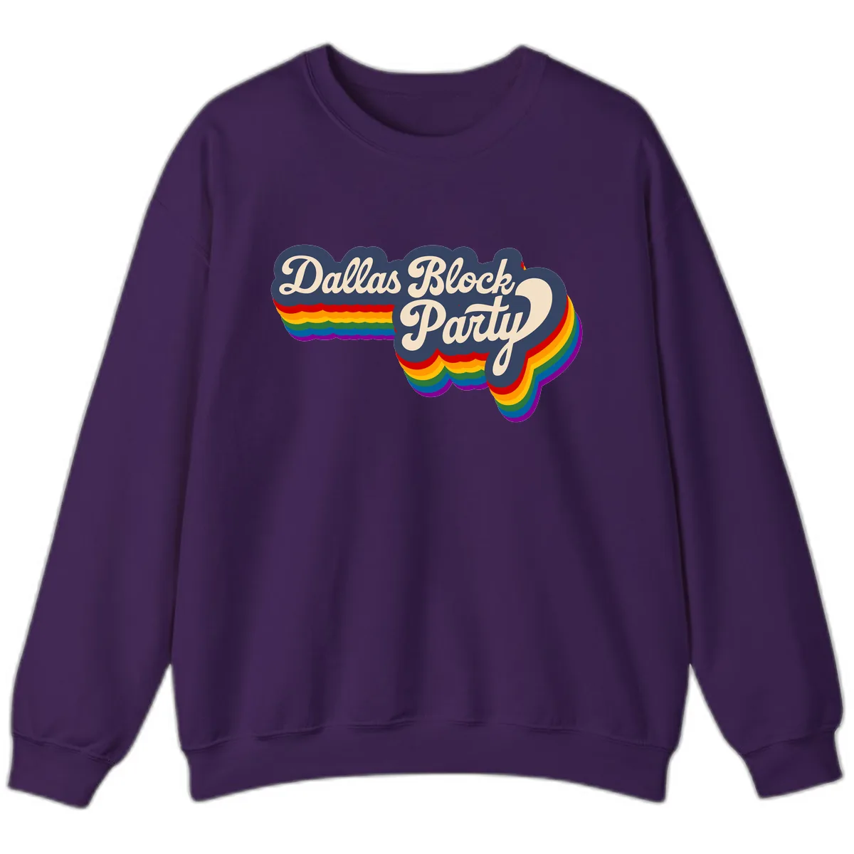 Dallas Block Party Sweatshirt in Purple