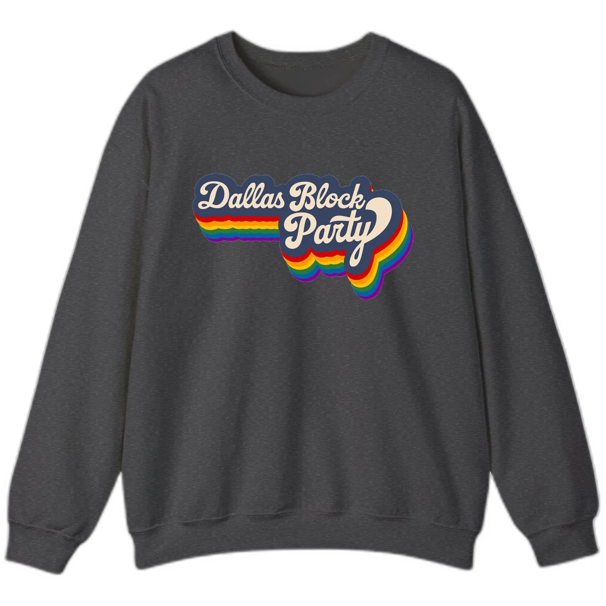 Dallas Block Party Sweatshirt in Dark Heather