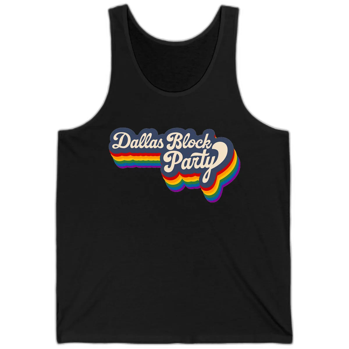 Dallas Block Party Tank in Black