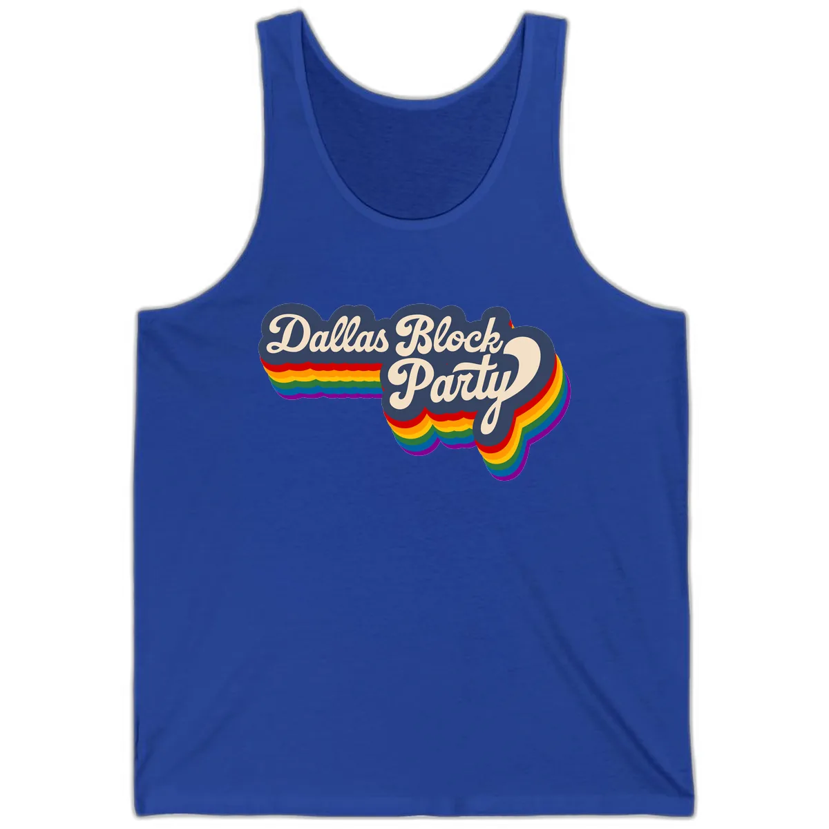 Dallas Block Party Tank in True Royal