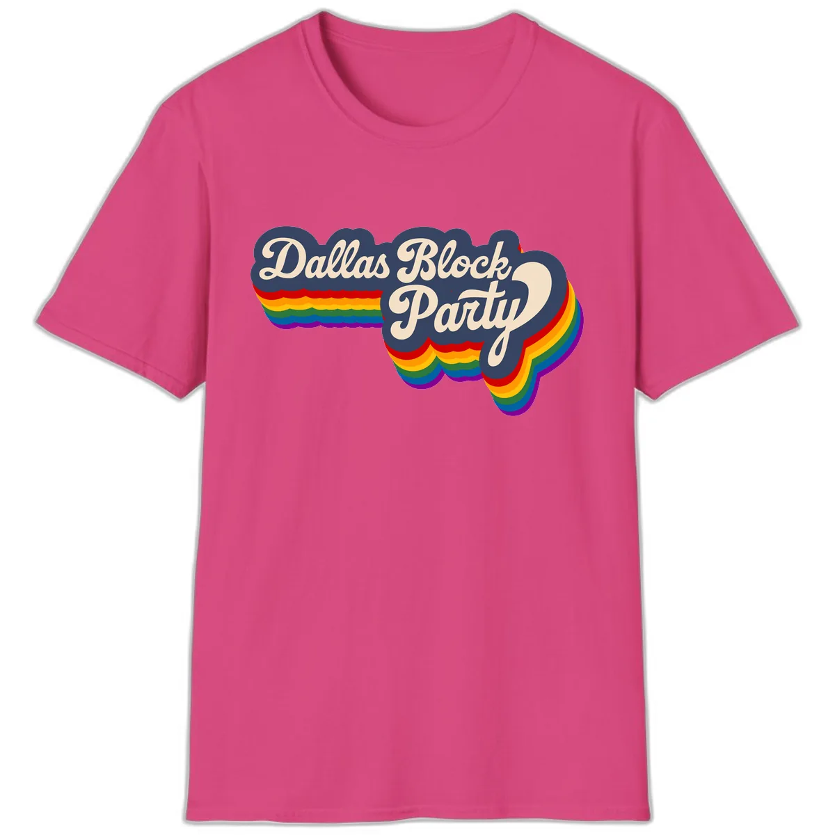 Dallas Block Party T-Shirt in Heliconia