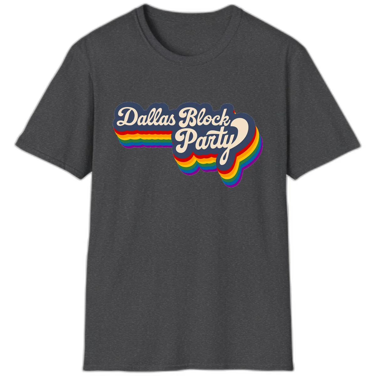 Dallas Block Party T-Shirt in Dark Heather