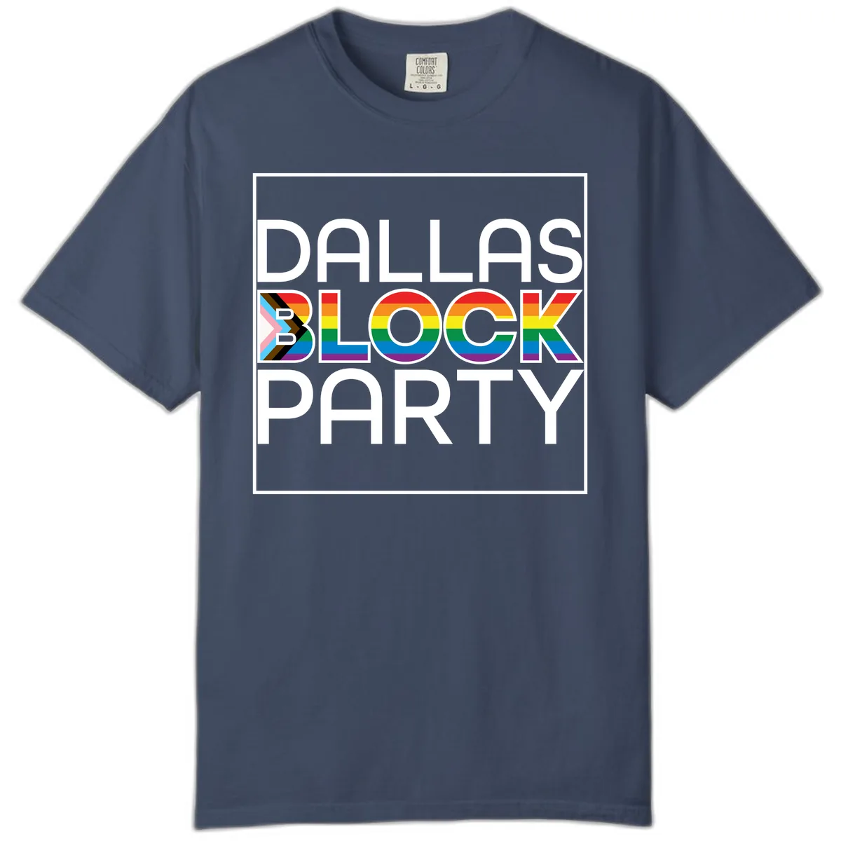 Dallas Block Party Pride Comfort Color in Midnight