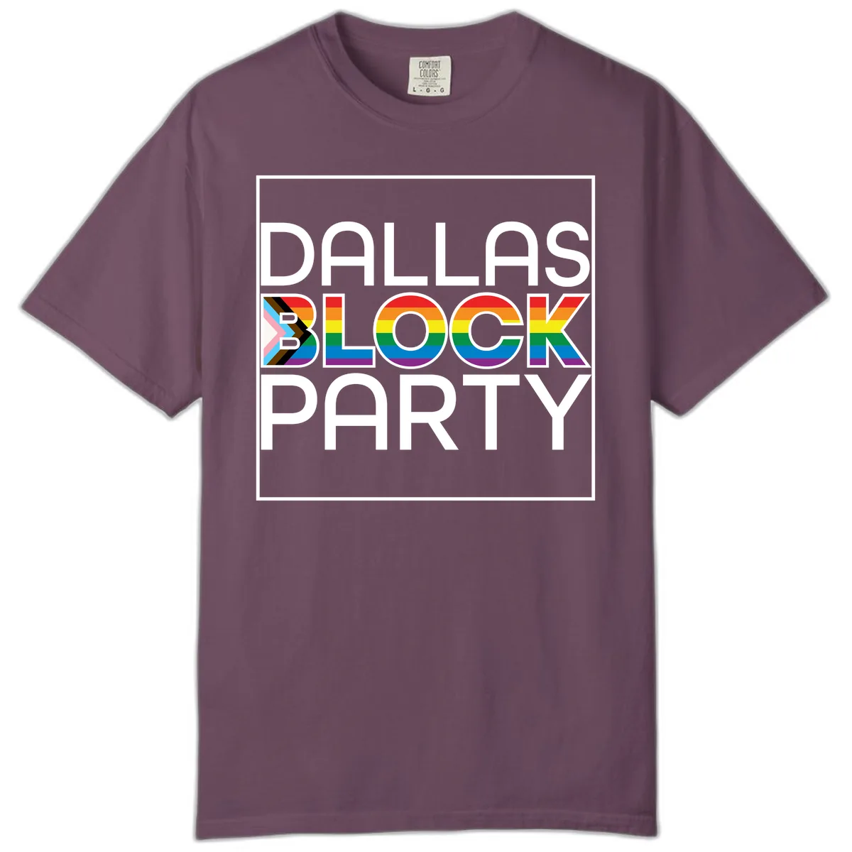 Dallas Block Party Pride Comfort Color in Berry