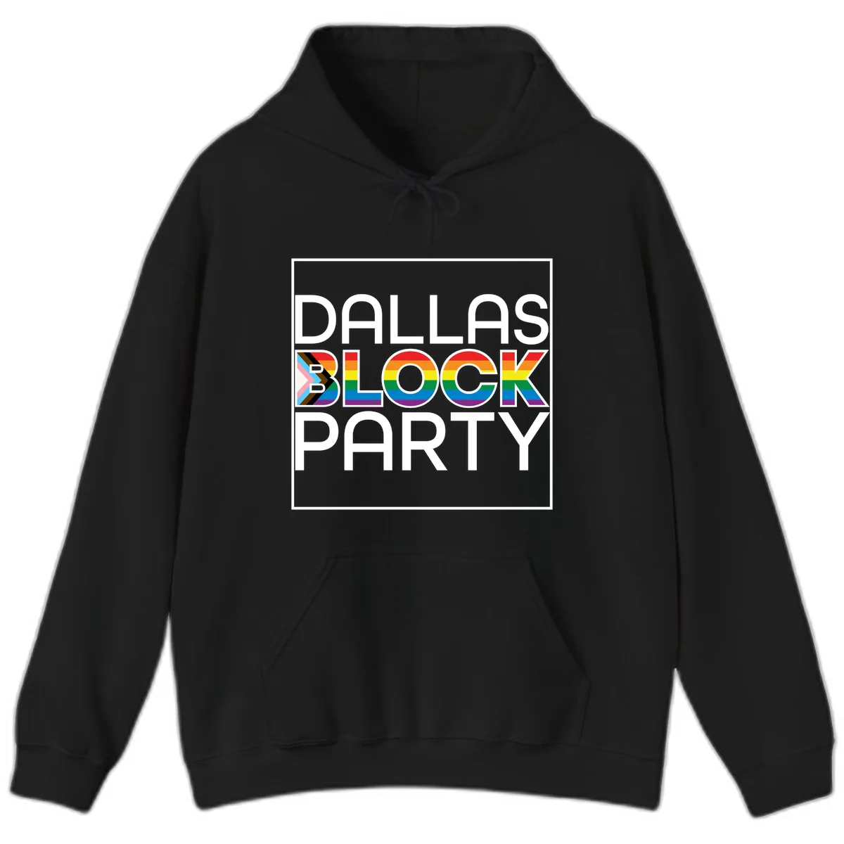 Dallas Block Party Pride Hoodie in Black