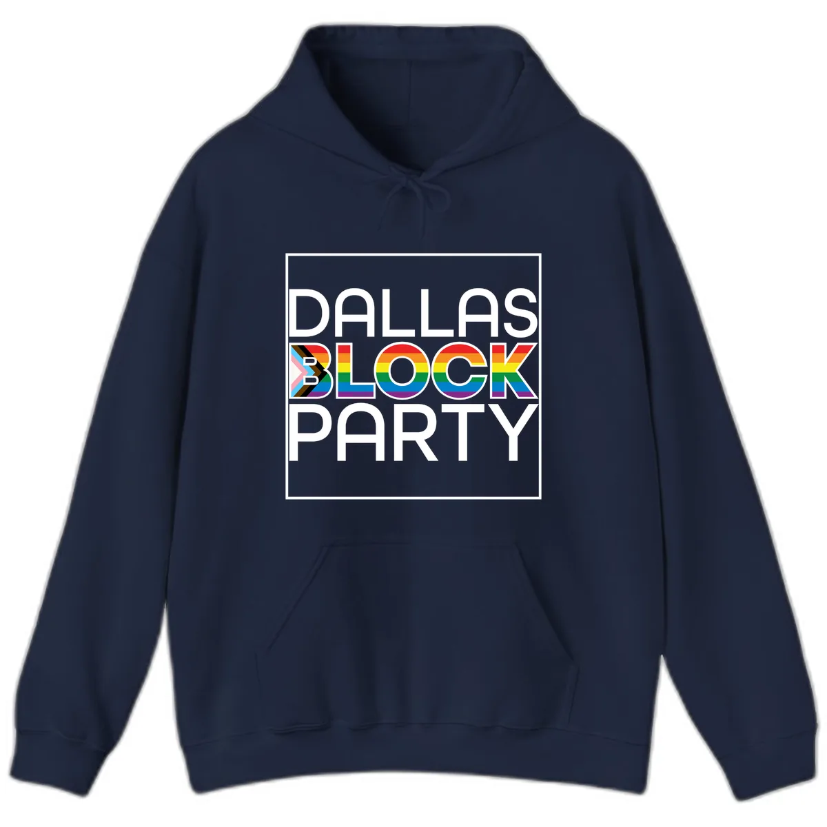 Dallas Block Party Pride Hoodie in Navy