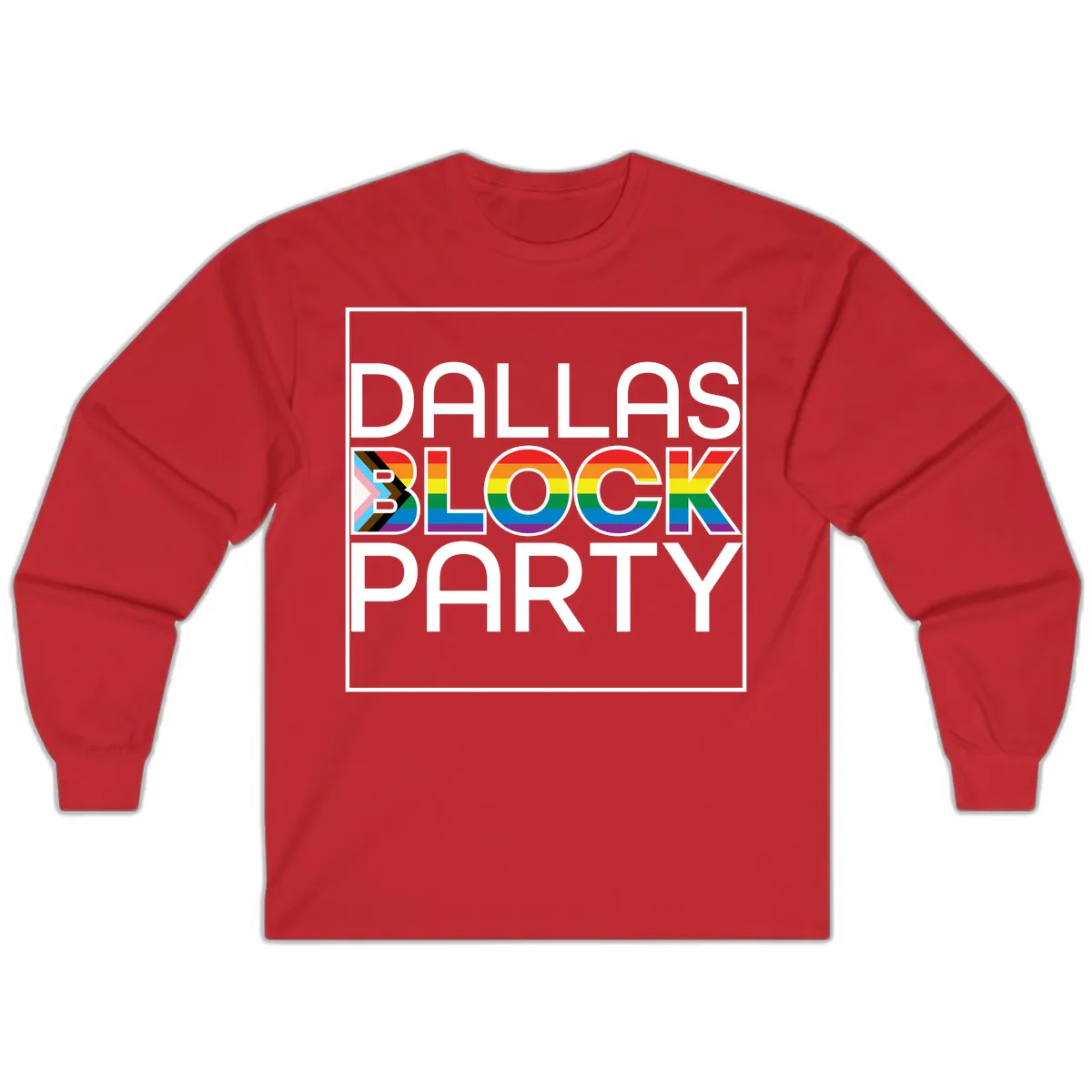 Dallas Block Party Pride Long Sleeve in Red