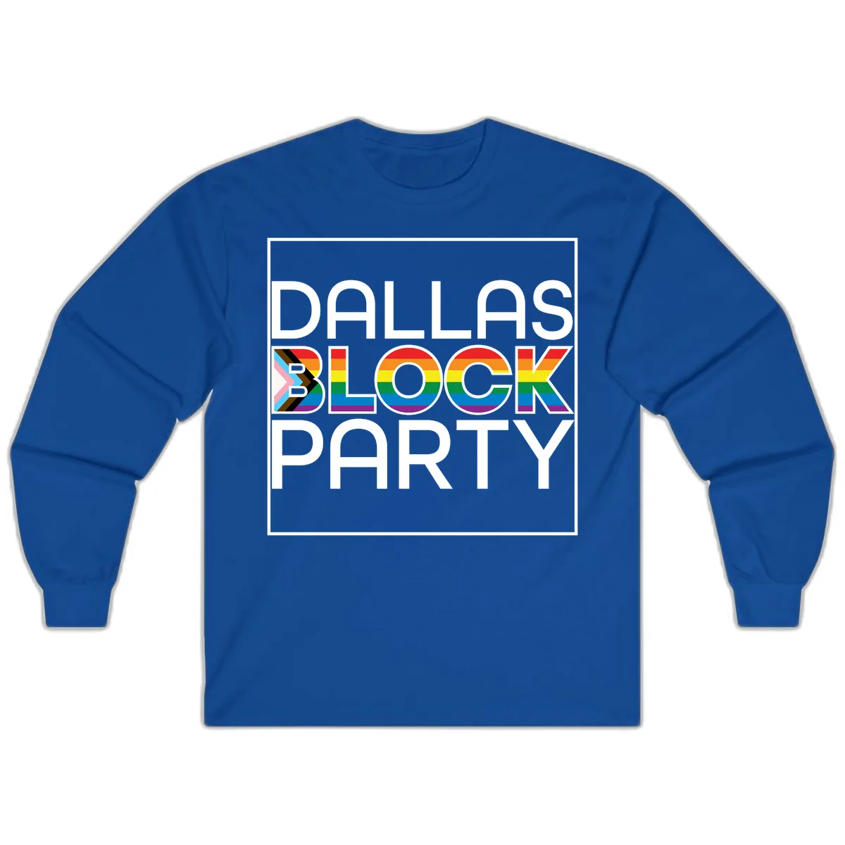 Dallas Block Party Pride Long Sleeve in Royal