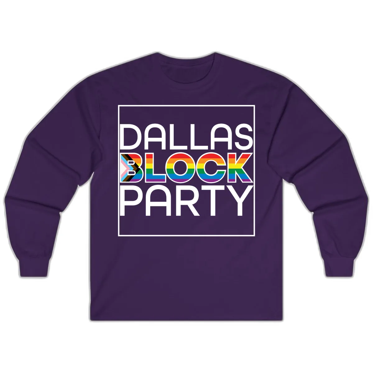 Dallas Block Party Pride Long Sleeve in Purple