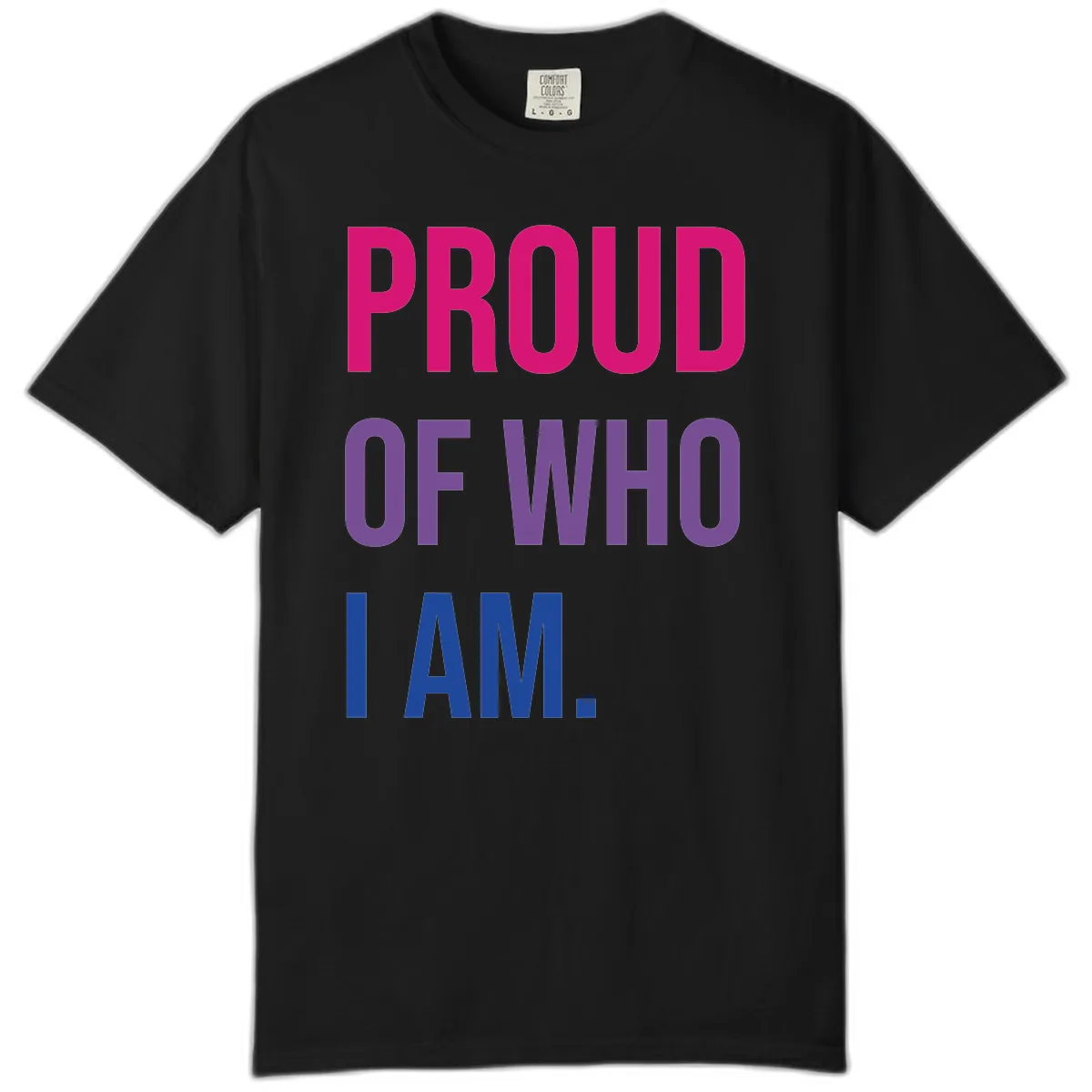 Proud Of Who I Am Comfort Color in Black