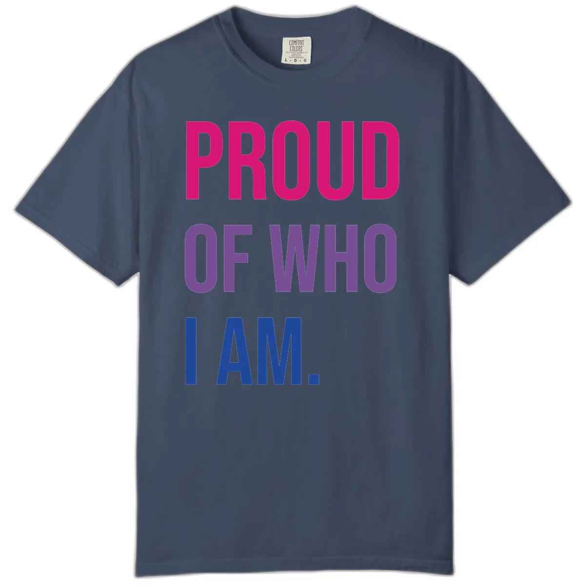 Proud Of Who I Am Comfort Color in Midnight