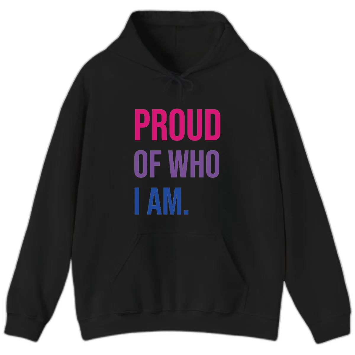 Proud Of Who I Am Hoodie in Black