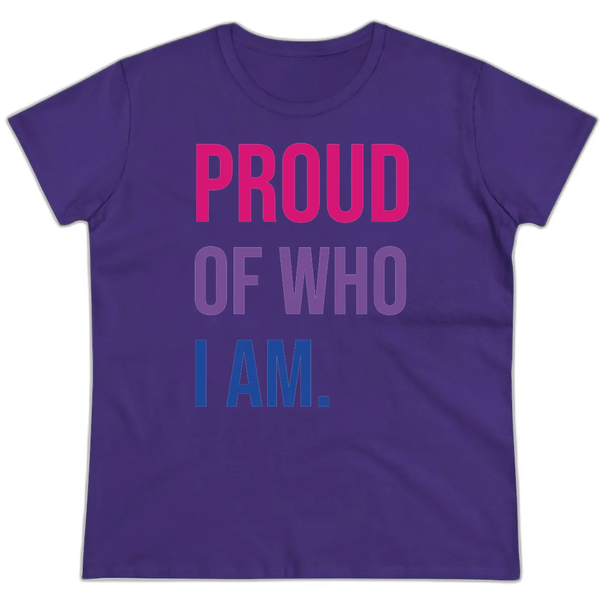 Proud Of Who I Am Ladies Tee in Purple
