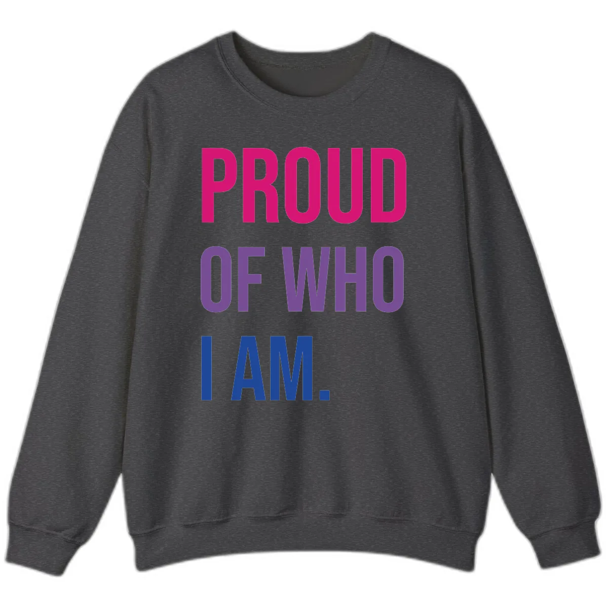 Proud Of Who I Am Sweatshirt in Dark Heather