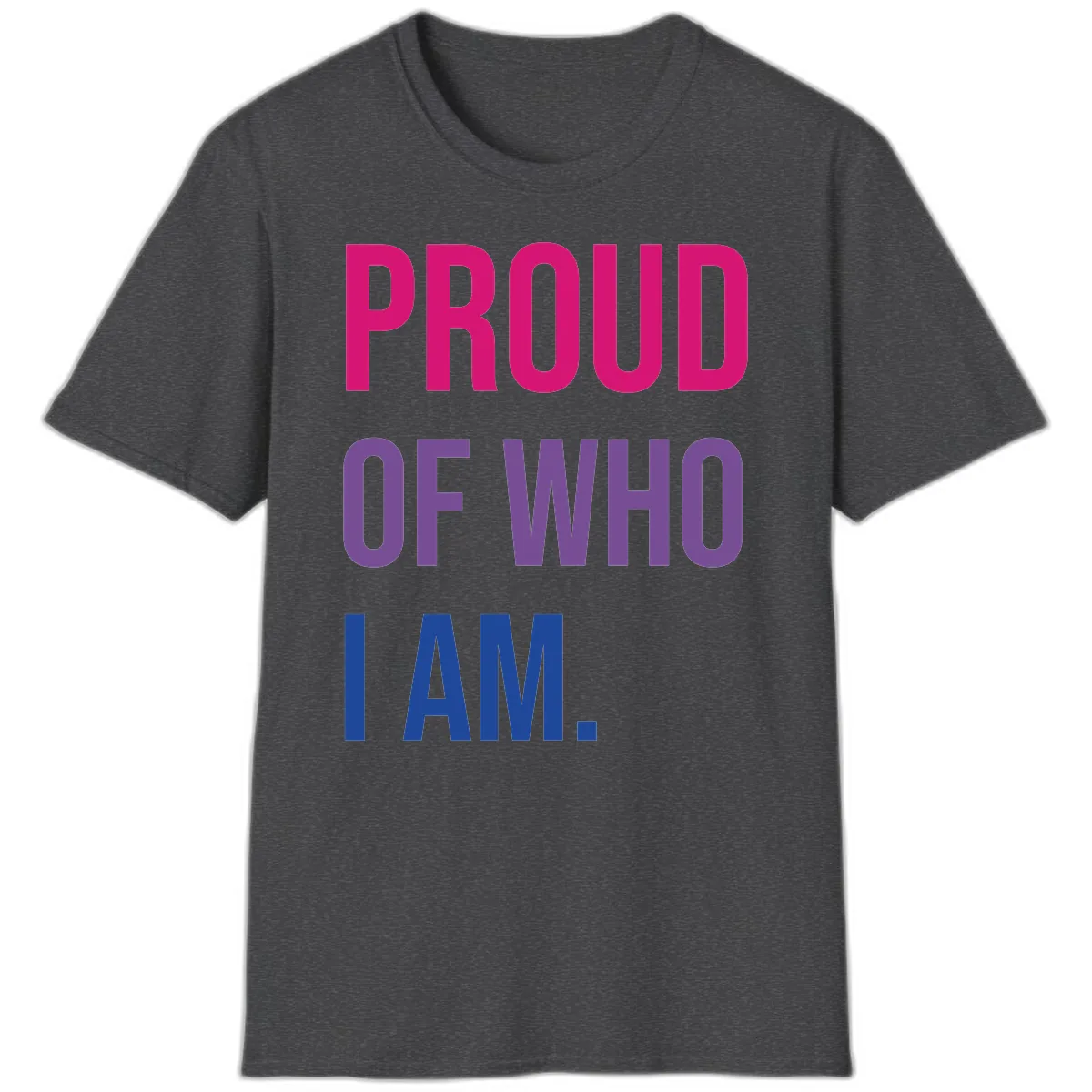 Proud Of Who I Am T-Shirt in Dark Heather