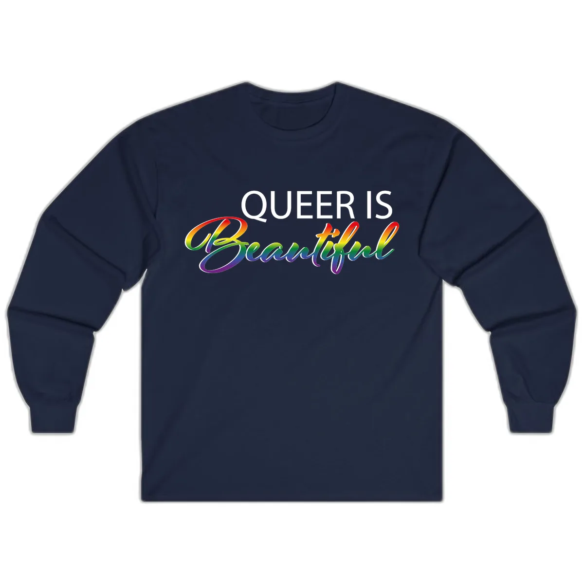 Queer Is Beautiful Long Sleeve in Navy