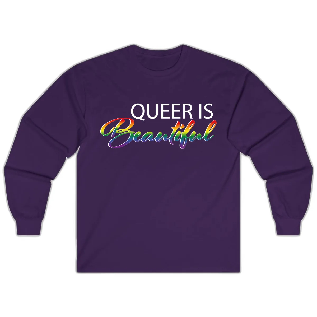 Queer Is Beautiful Long Sleeve in Purple