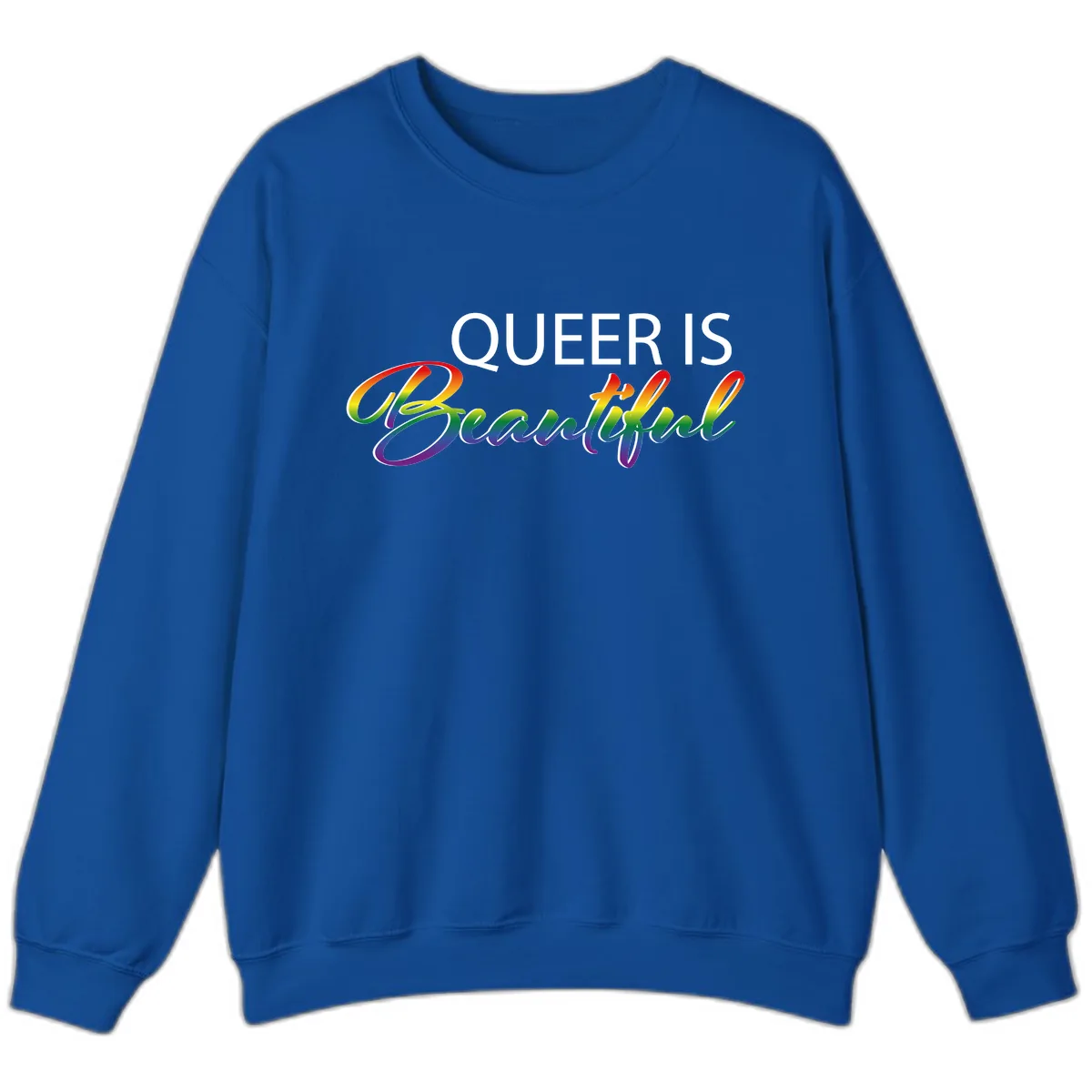Queer Is Beautiful Sweatshirt in Royal