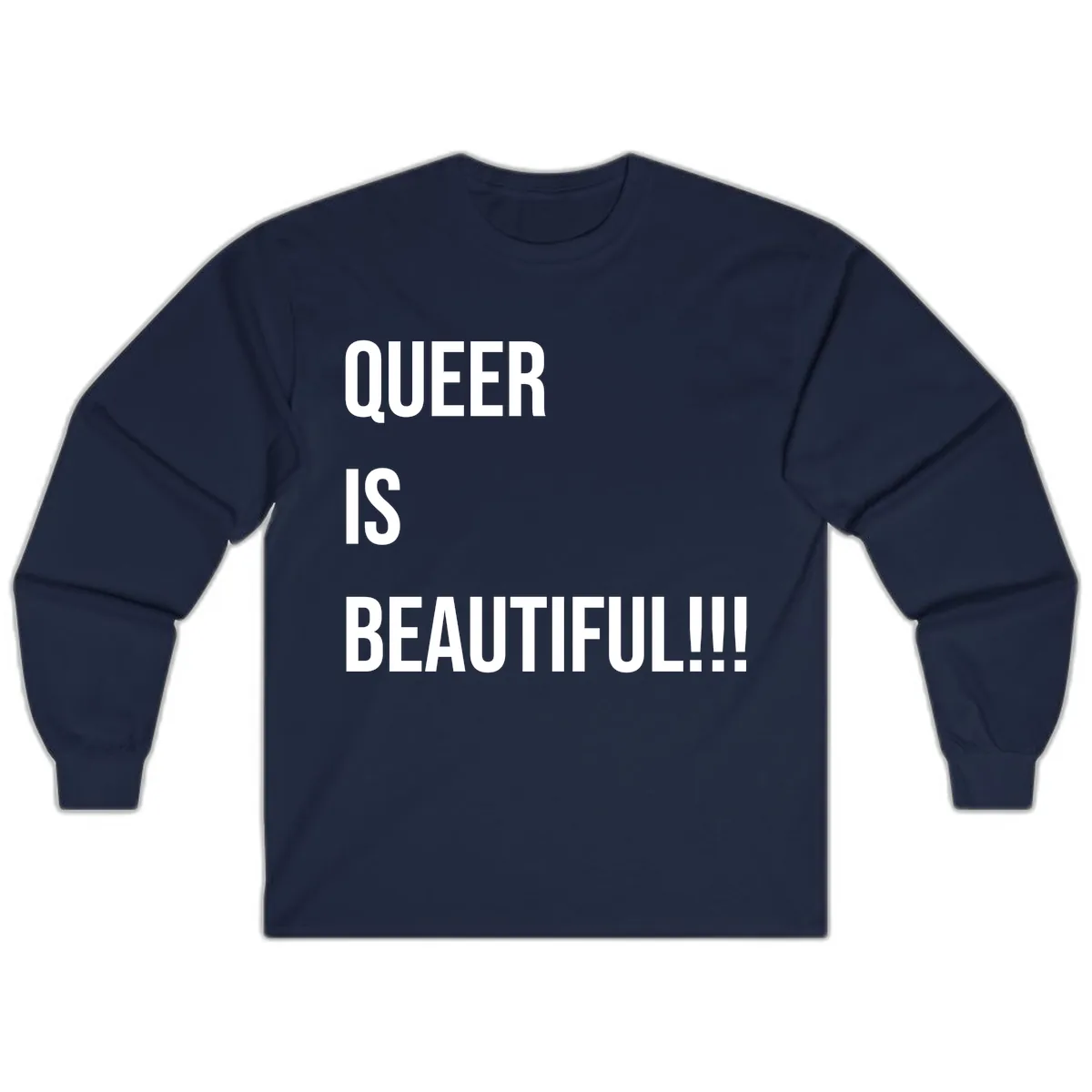 Queer Is Beautiful Long Sleeve in Navy