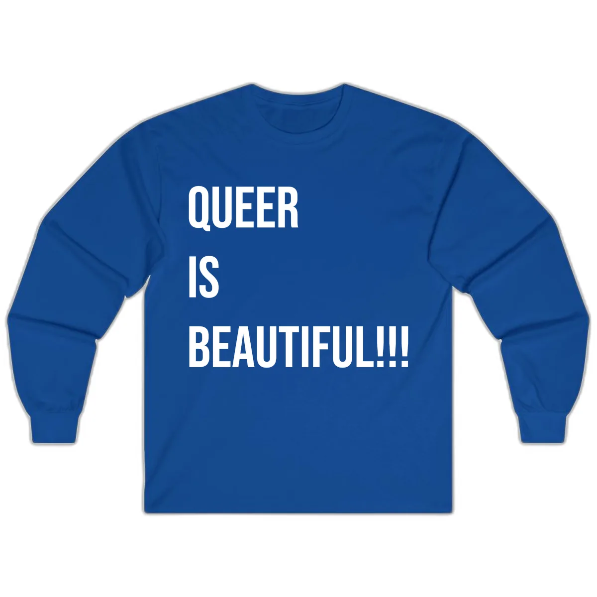 Queer Is Beautiful Long Sleeve in Royal