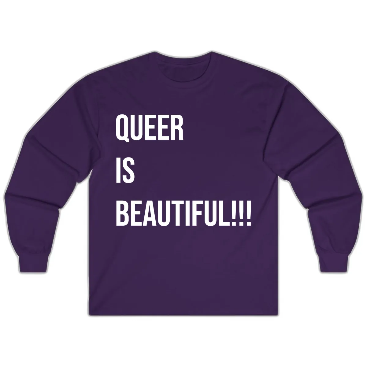 Queer Is Beautiful Long Sleeve in Purple