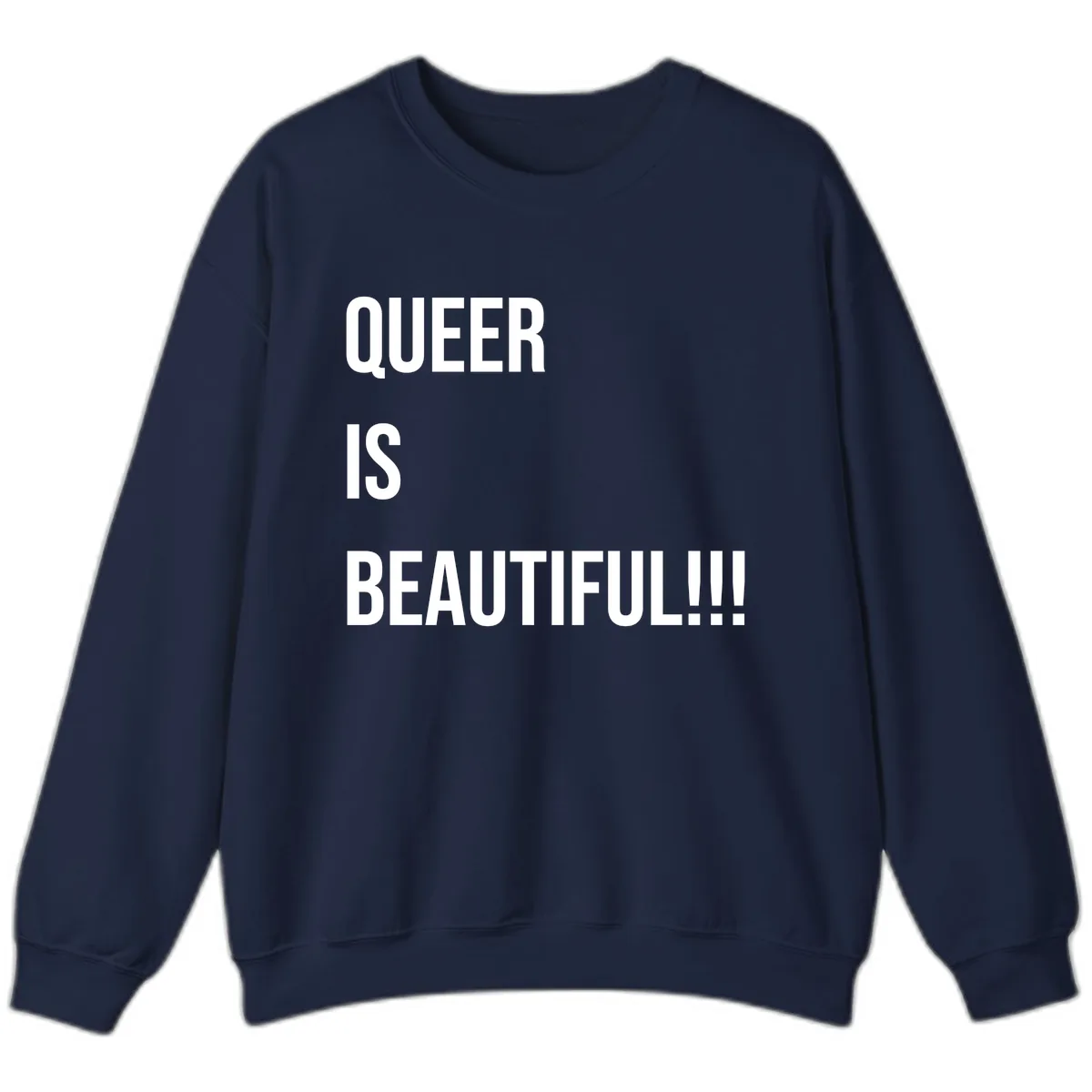 Queer Is Beautiful Sweatshirt in Navy
