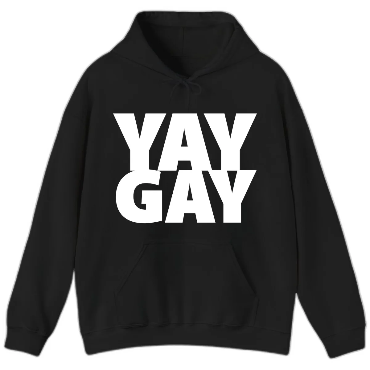 Way Gay Pride Statement Hoodie in Black
