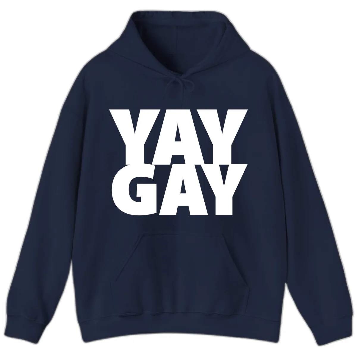 Way Gay Pride Statement Hoodie in Navy