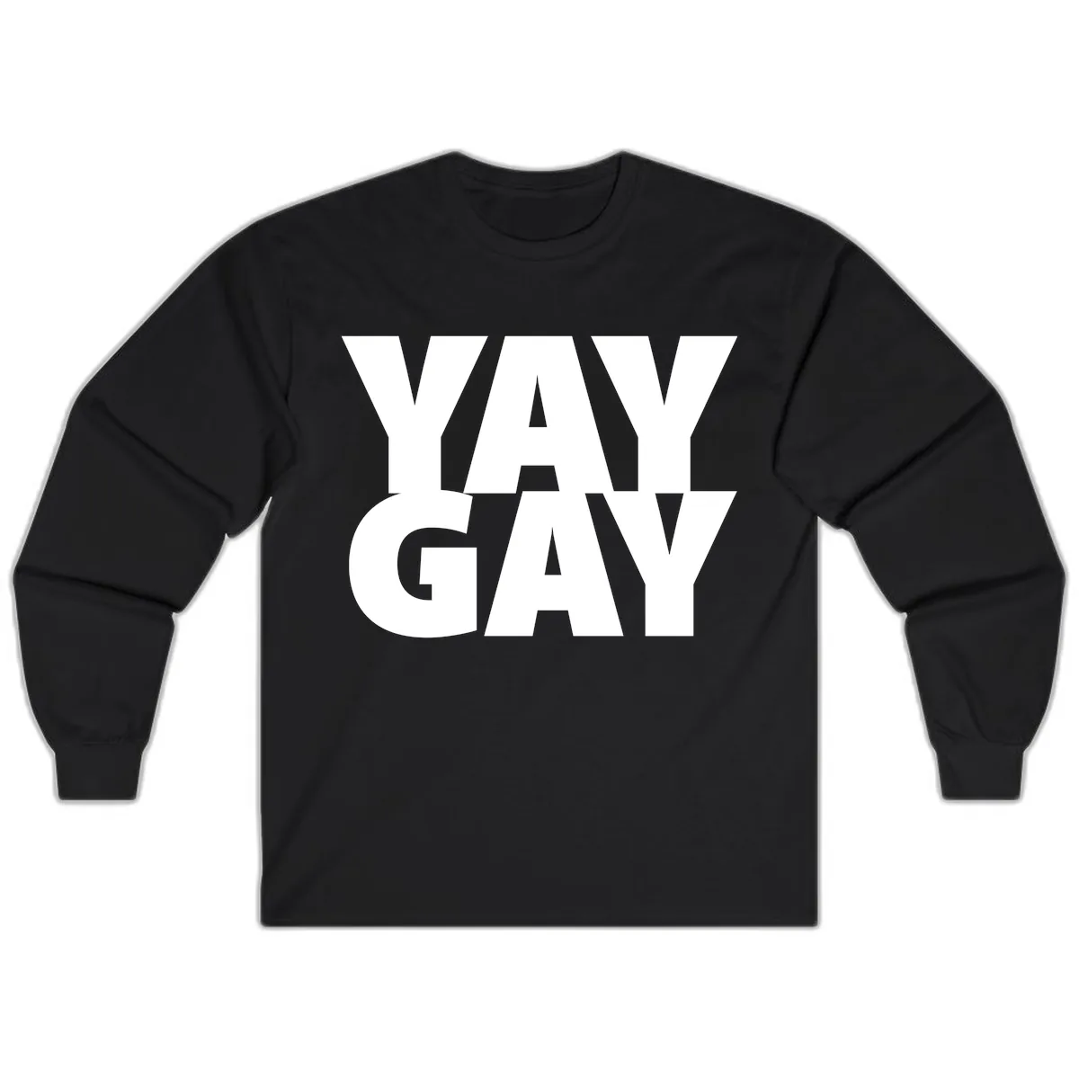 Way Gay Pride Statement Long Sleeve in Black