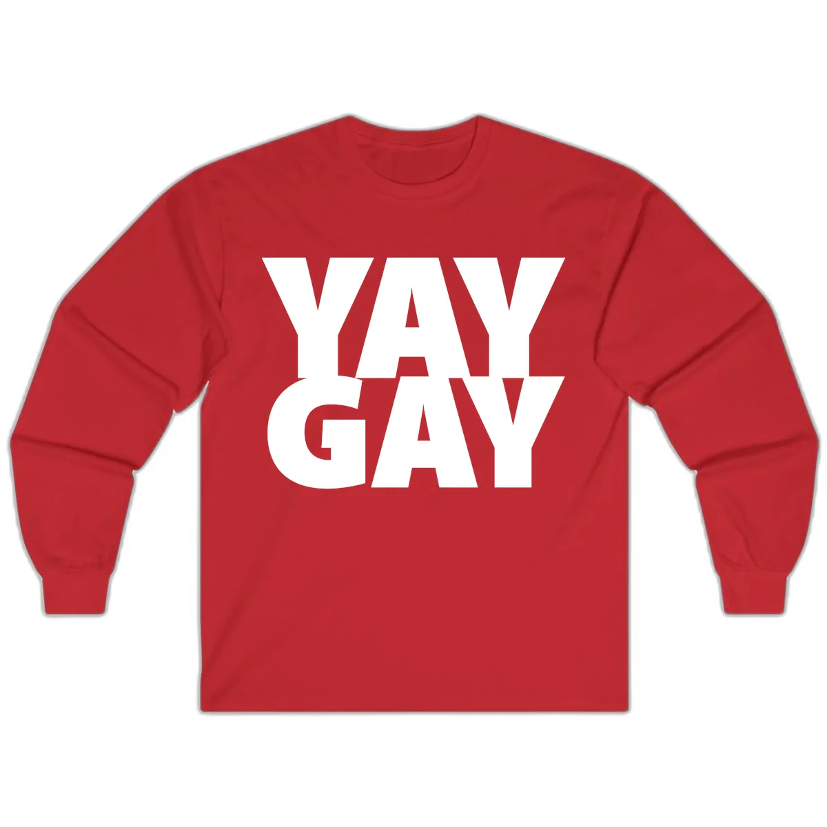 Way Gay Pride Statement Long Sleeve in Red